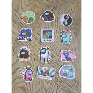 100 Pieces Among US Stickers Sus Decals Set for Kids Adults, Waterproof New